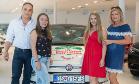 Tombolová cena FIAT 500 bola odovzdaná - Gratulujeme mladej výherkyni!