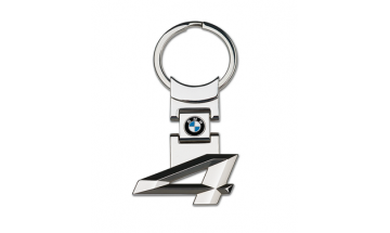 Kľúčenka s číslom rady 4 a logom BMW