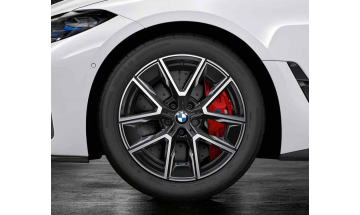 18&quot; Aerodynamic wheel 858 M midnight grey bright polished - Kompletné zimné kolesá